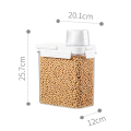 Multi-Purpose Food Storage Container with Measuring Cup