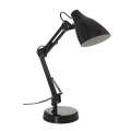 E27 60W Modern Flexible Long Swing Arm LED Desk Lamp PE-11 BLACK