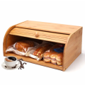 Bamboo Wood Bread Bin Storage Box