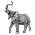 Polystone Tabletop Large Silver 28cm Elephant -NAC58U1
