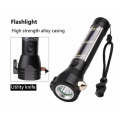 500-lumen Solar Powered USB Charging Flashlight FA-T09