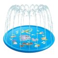 1.72m Inflatable Baby Blue Dolphin Sprinkler Mat Pool