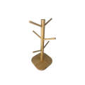 6-Cup Countertop Wooden Holder Stand JL-B04