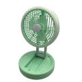 Portable Storage Table Lamp with a Circulating Fan F50-8-1339 GREEN