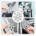 18-in-1 Snowflake Shape Multifunctional Tool SY50030 SILVER