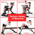 Multi-Functional Adjustable Utility Exercise Bench With Resistance Band E4-11-1