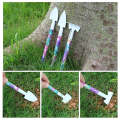 10-Pieces Gardening Hand Tools with Purple Floral Print -XF0900