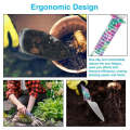 5-Pieces Gardening Hand Tools with Purple Floral Print -XF0901