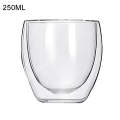 Transperent Heat Resistant Double Layer Glass Cup GM-250-1