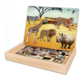 Educational Magnetic Puzzle Animals Book With Double Board KQ-18