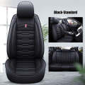 5Pcs Of Universal PU Leather Car Seat Cover 68253-59 BLACK