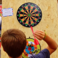 29cm Hanging Dart Board With 6 Magnetic Darts For Kids YA-1