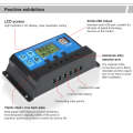 20A LCD Dual USB Solar Panel Battery Regulator Charge Controller XF0837
