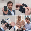 Genuine leather Credit Bank Card Holder WB-57A BLACK