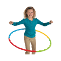 8 Interlockable Pieces Multi-Colored Hula Hoop Set