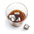 4 Reusable Stainless Steel Metal Ice Cubes IN-1B