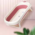 77.5 x 46.3 x 6.5cm Non-Slip Design Portable Folding Baby Bathtub MY-98 PINK
