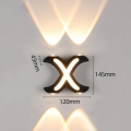 7W X-Shaped Outdoor Waterproof LED Wall Light KQ-B119X