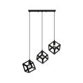 3 LED Vintage Metal Cube Shaped Hanging Pendant Light DRSPE51