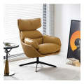 Living Room Leather Designer Luxury Modern Arm Lounge Chair M-228 CHAIR KHAKHI