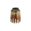 15 x 15 x 20cm Retro Brown Beige Stoneware Vase HP08-11