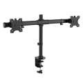 17-27 Inches Full Motion Adjustable Dual Monitor Desktop Mount