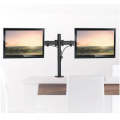 17-27 Inches Full Motion Adjustable Dual Monitor Desktop Mount