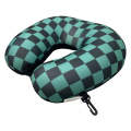 U-Shape Travel Neck Pillow -727010 GREENand black