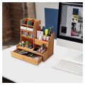 Multi-purpose 20 Piece Wooden Office And Study Stationery Organizer - E186