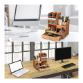 Multi-purpose 20 Piece Wooden Office And Study Stationery Organizer - E186