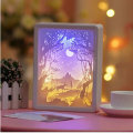 3D LED Paper Carving Table Lamp PA-162