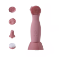5-Piece Rotating Face Cleansing Tool With Alternating Heads AO-77873 PINK