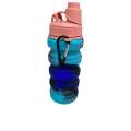 400ml Collapsable Silicone Water Bottle DP-168 Blue