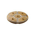 Creative Ceramic Five Grid Rotating Platter Tray With Lid B17-16-3 JD7803