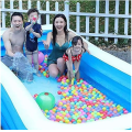 190 x 145 x 60cm Spacious 3-Ring Inflatable Swimming Pool F51-26-18