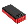 40000mAH Portable Fast Charging LED Screen Display Power Bank Q-CD701 BLACK/RED