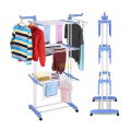 3-Tier Foldable Outdoor And Indoor Clothes Airer Rolling Rack JN-8026