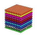 Small 1000 Pieces Of Magnetic Rainbow Balls For Kids