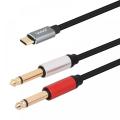 1.5m Type-C To TS6.35x2P Cable SE-LT21