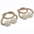 Magnetic Curtain Rope Tieback with Pearl C3-6-45 Rose gold