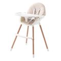 4 in 1 Baby High & Low Dining Chair, Booster Seat, & Kids Chair - Beige
