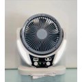 6" RechargeableSolar Fan With 4500mah Battery And 6V 4W Solar Panel OP050