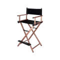 Professional Foldable Rose Gold Makeup Director Chair With Footrest CH-002 XZL-4