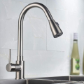 Pull-Out Kitchen Sink Faucet with Retractable Sprayer AY406-044