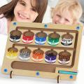 Wooden Magnet Board Puzzles Color And Number Maze WT-27