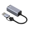 USB A/USB C Dual RJ45 Port Converter Q-RJ306