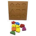 10 Piece Colorful Wooden Shapes Puzzle- YG-16