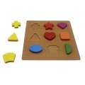 10 Piece Colorful Wooden Shapes Puzzle- YG-16