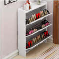 3-Flip Drawers Wood Freestanding Shoe Organizer Cabinet 603