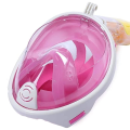 Clear Full Face Snorkel Diving Mask HY-162 pink